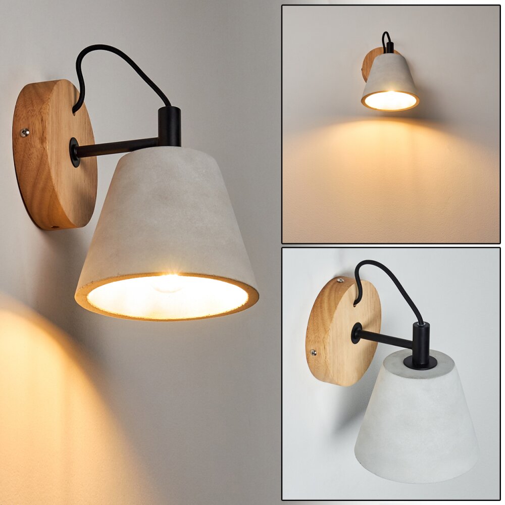 Applique murale Halltorp Bois foncé, Noir, 1 lumière main product photo