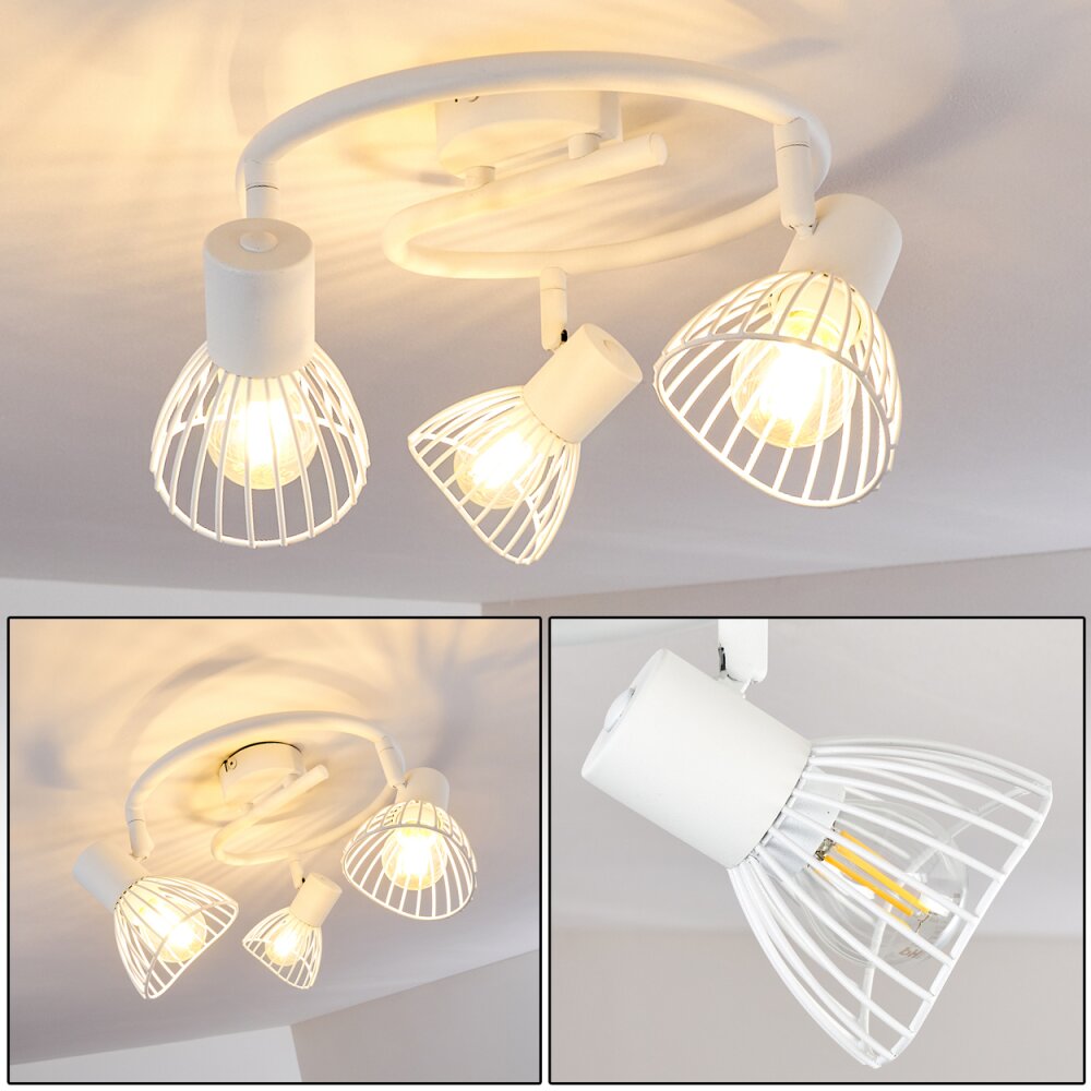 Plafonnier Holbol Blanc, 3 lumières main product photo