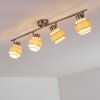 Plafonnier Lotorp Nickel mat, 4 lumières