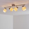 Plafonnier Lotorp Nickel mat, 4 lumières