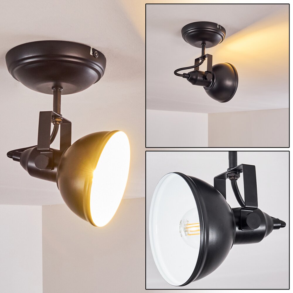 Plafonnier Tina Noir, 1 lumière main product photo