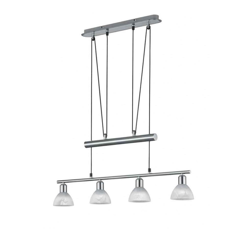 Suspension Trio LEVISTO LED Nickel mat, 4 lumières main product photo