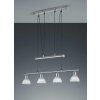 Suspension Trio LEVISTO LED Nickel mat, 4 lumières
