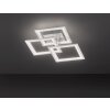 Plafonnier Wofi MODESTO LED Argenté, 3 lumières