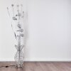 Lampadaire Holar LED Chrome, 6 lumières, Changeur de couleurs
