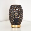Lampe à poser Saksborg Noir doré, 1 lumière