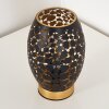 Lampe à poser Saksborg Noir doré, 1 lumière