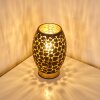 Lampe à poser Saksborg Noir doré, 1 lumière