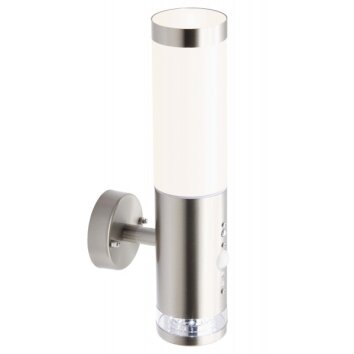 Applique murale d'extérieur Brilliant Bole Acier inoxydable, 1 lumière, Détecteur de mouvement