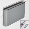Applique murale d'extérieur Tinglev LED Gris, 2 lumières