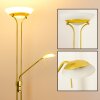 Lampadaire Biot LED Laiton, 2 lumières