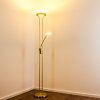 Lampadaire Biot LED Laiton, 2 lumières