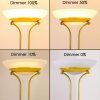 Lampadaire Biot LED Laiton, 2 lumières