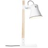 Lampe de table Brilliant Plow Bois clair, Blanc, 1 lumière