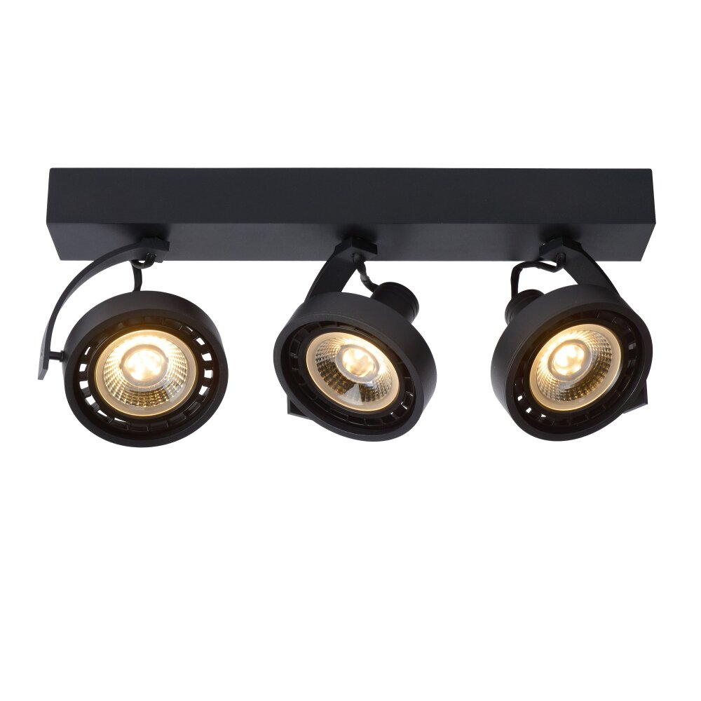 Spot de plafond Lucide DORIAN LED Noir, 3 lumières main product photo