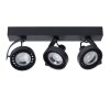 Spot de plafond Lucide DORIAN LED Noir, 3 lumières