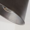 Spot de plafond Oksbol Gris, Brun clair, Acier brossé, 1 lumière
