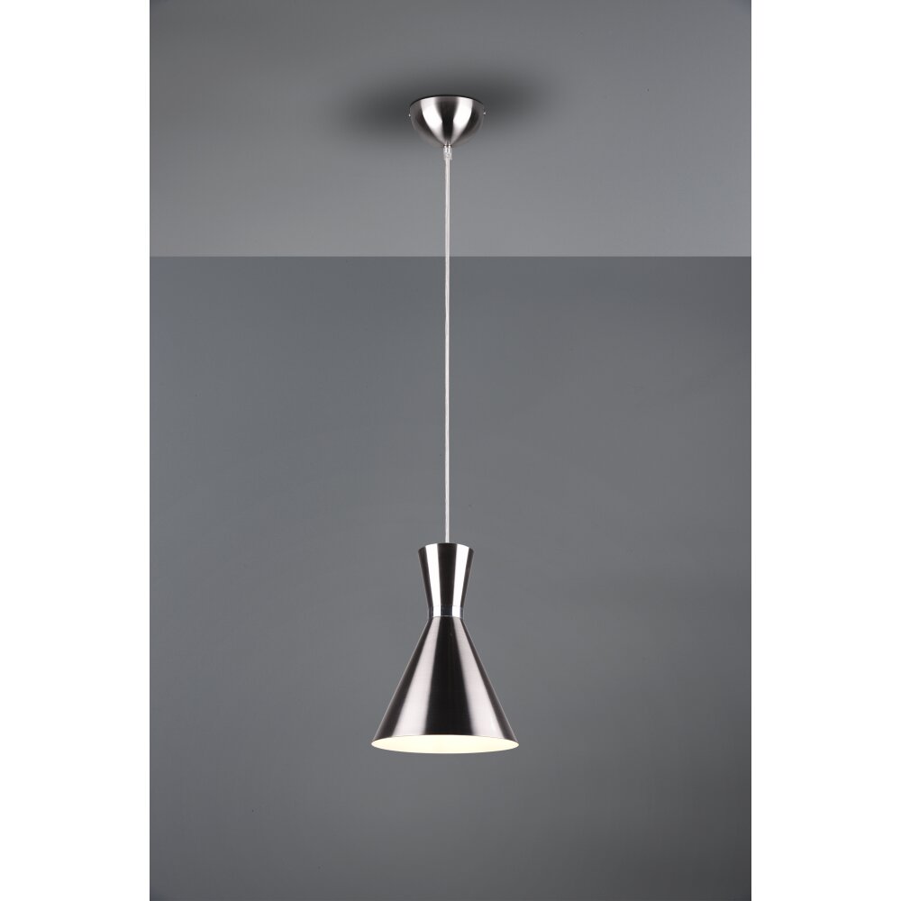 Suspension Reality Enzo LED Nickel mat, 1 lumière main product photo