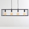 Suspension Flambeau Noir, 4 lumières