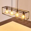 Suspension Flambeau Noir, 4 lumières