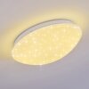 Plafonnier Brighton Star LED Blanc, 1 lumière, Télécommandes, Changeur de couleurs