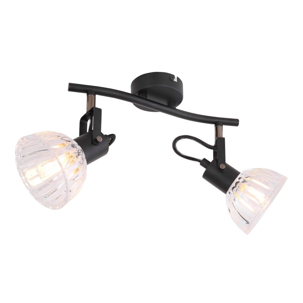 Spot Globo LIBALD Noir, 2 lumières main product photo