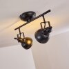 Plafonnier Tina Noir, 2 lumières