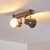 Plafonnier Oksbol Bois clair, 2 lumières