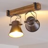 Plafonnier Oksbol Bois clair, 2 lumières