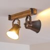 Plafonnier Oksbol Bois clair, 2 lumières