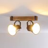 Plafonnier Oksbol Bois clair, 2 lumières