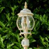 Lampadaire extérieur Lentua Or, Blanc, 1 lumière, Détecteur de mouvement