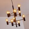 Suspension Pamunkey Noir, 10 lumières