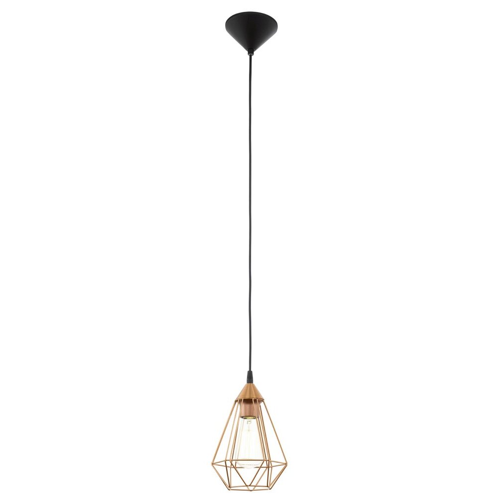 Lampe suspendue Eglo TARBES Noir, 1 lumière main product photo