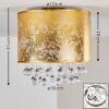 Plafonnier Norrfors Argenté, Transparent, 1 lumière