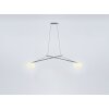 Suspension Serien Lighting TWIN LED Chrome, 2 lumières