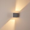 Applique murale d'extérieur Fauderup LED Gris, 2 lumières