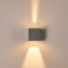 Applique murale d'extérieur Fauderup LED Gris, 2 lumières