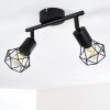 Plafonnier Baripada Noir, 2 lumières