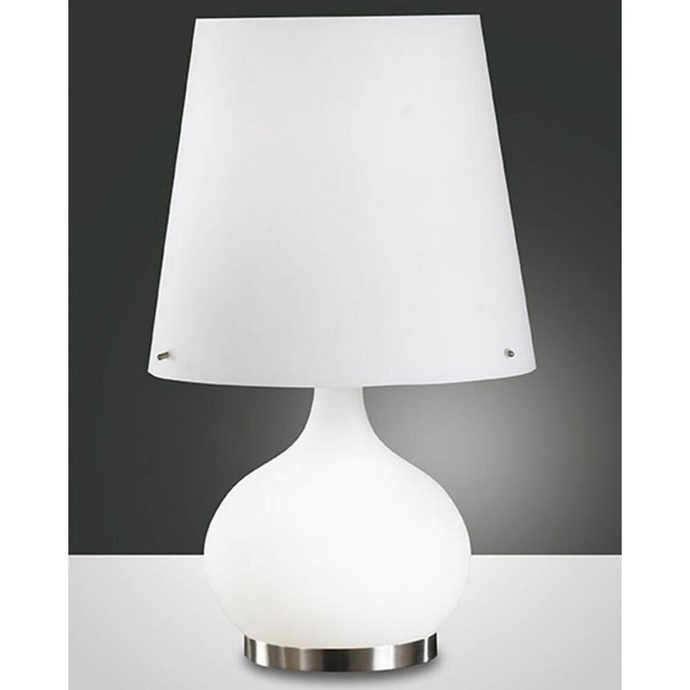 Lampe de table Fabas Luce ADE Nickel mat, 2 lumières main product photo