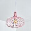 Suspension Mattmar Gris, Rose, 1 lumière