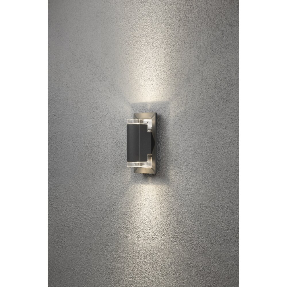 Applique murale Konstsmide Potenza LED Anthracite, 2 lumières main product photo