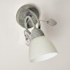 Applique murale Peccia Gris, 1 lumière