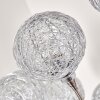 Lampadaire Kitee Chrome, Nickel mat, 6 lumières