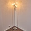 Lampadaire Kitee Chrome, Nickel mat, 6 lumières