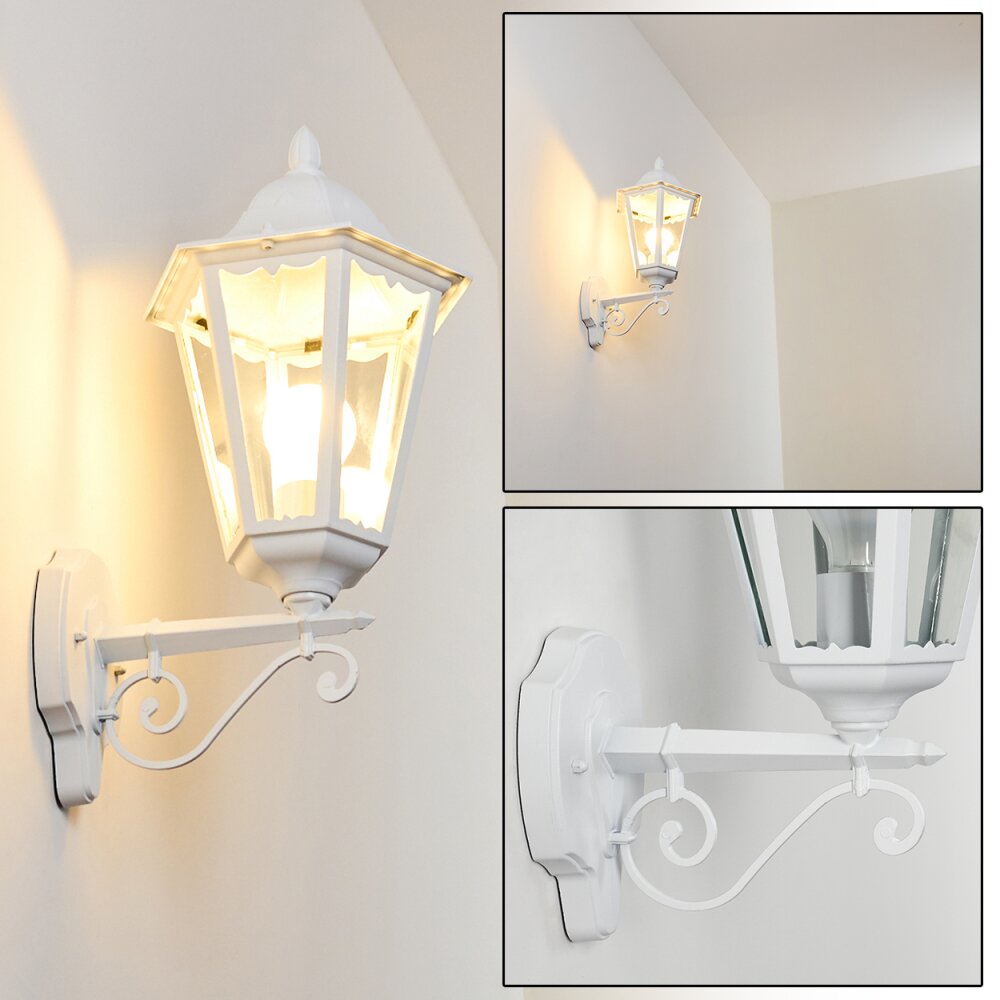 Applique murale d'extérieur Esteli Blanc, 1 lumière main product photo