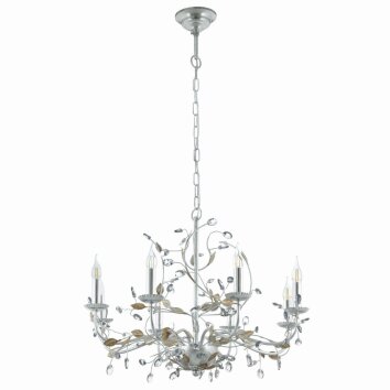 Lampe suspension Eglo FLITWICK 1 Argenté, 8 lumières