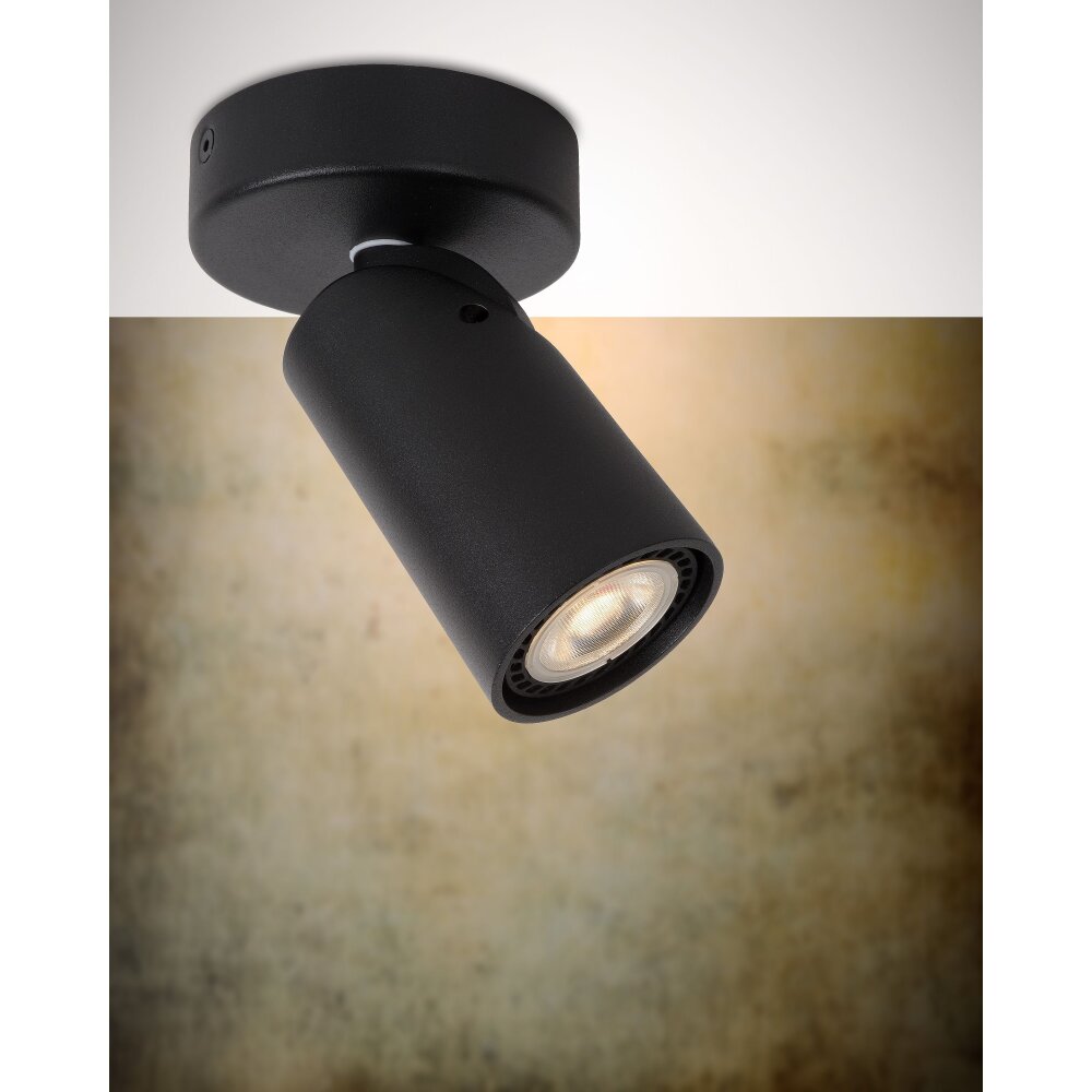 Spot de plafond Lucide XYRUS LED Noir, 1 lumière main product photo