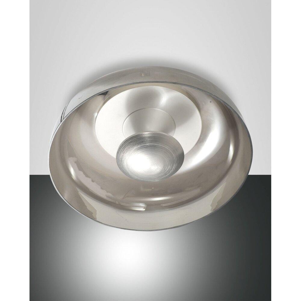 Plafonnier Fabas Luce Vintage LED Aluminium, Blanc, 1 lumière main product photo