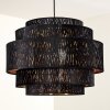 Suspension Liared Noir, 1 lumière